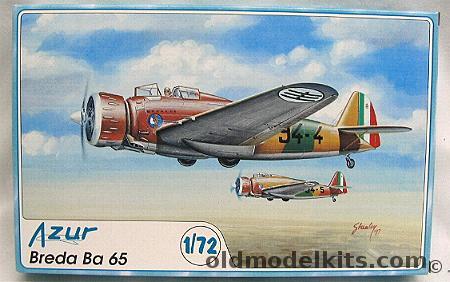 Azur 1/72 Breda Ba-65 - Italian Air Force and Spanish Civil War Nationalist Air Force, 002 plastic model kit